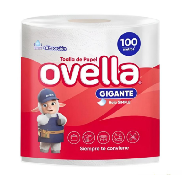 Toalla de papel ovella gigante 100 metros