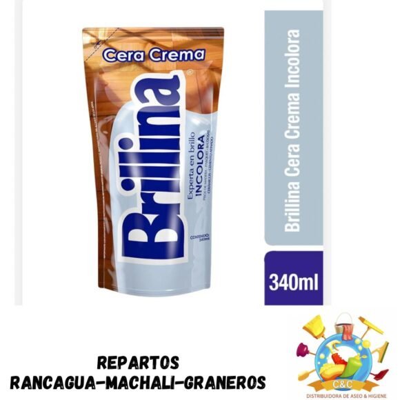 Brillina cera incolora 340 ml