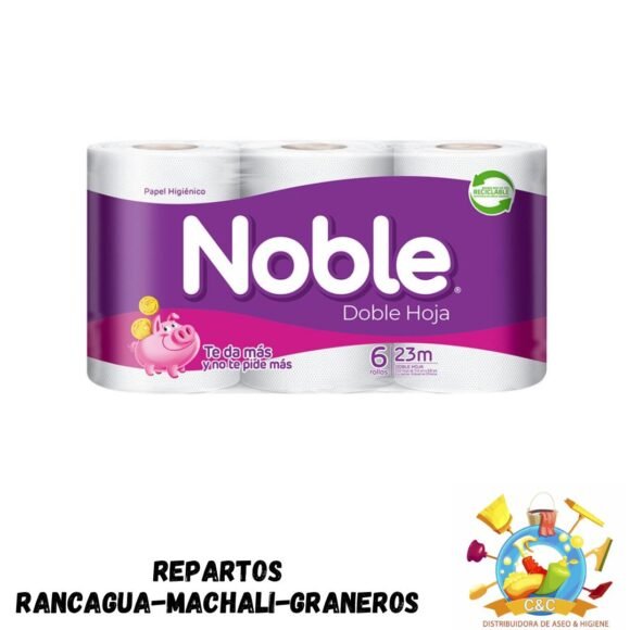 Papel higiénico noble 6 unidades 23 metros